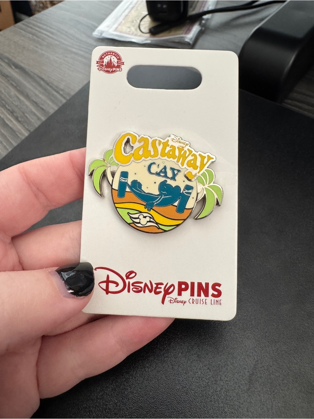DCL Disney Cruise Line Castaway Cay Mickey Hammock Pin